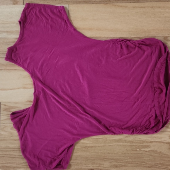 Elegant Fuchsia Cold Shoulder Top - Picture 9 of 17